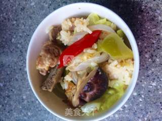 懒人版煲仔饭的做法步骤：7