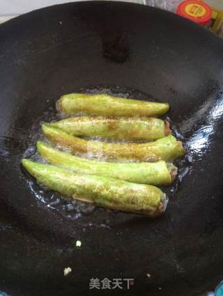 尖椒酿肉的做法步骤：6