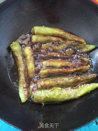 尖椒酿肉的做法步骤：9
