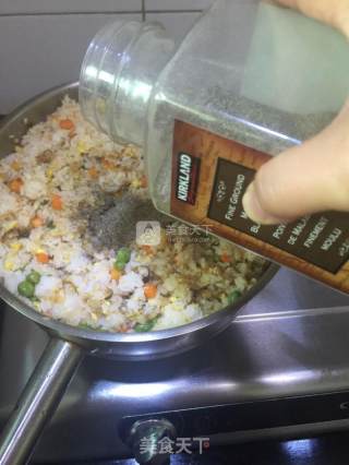 什锦海鲜炒饭的做法步骤：12