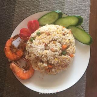 什锦海鲜炒饭的做法步骤：14