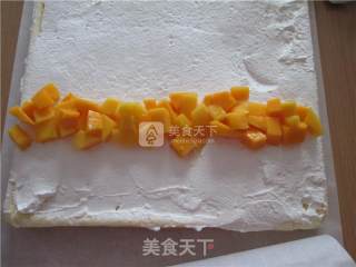 芒果奶油蛋糕卷的做法步骤：15