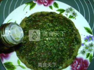 亚麻籽油蒲公英煎蛋饼的做法步骤：12