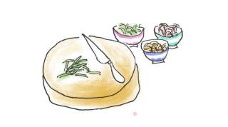 【手绘食谱】蔬菜鸡蛋卷 轻松让孩子爱上蔬菜！的做法步骤：2