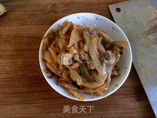 毛豆榨菜肉丝的做法步骤：3