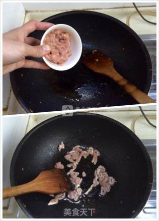 毛豆榨菜肉丝的做法步骤：8
