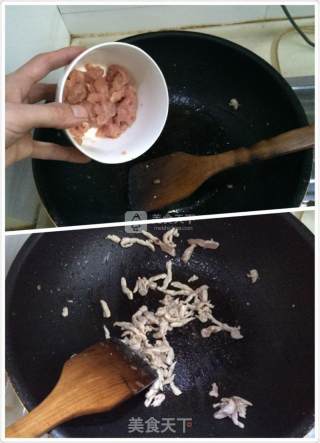 芹菜豆干炒肉丝的做法步骤：6
