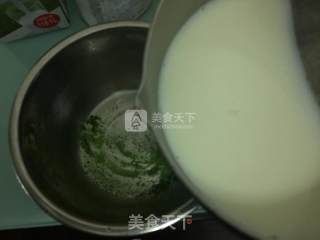 抹茶烤布丁的做法步骤：3