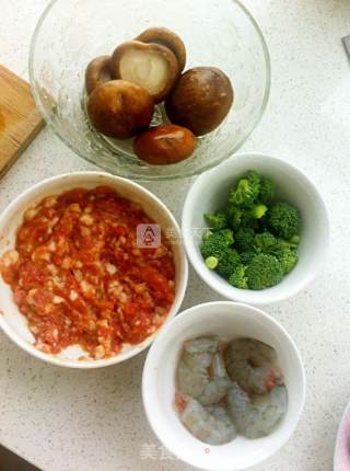 缤纷蒸香菇日本豆腐的做法步骤：1