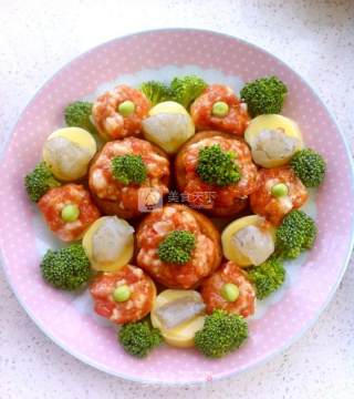 缤纷蒸香菇日本豆腐的做法步骤：3