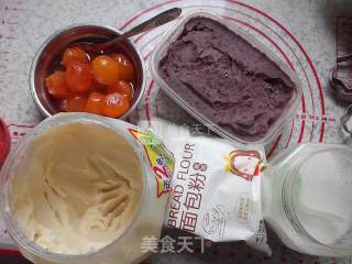 三色中式酥点的做法步骤：1