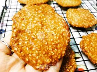 芝麻薄脆饼（少油少糖）的做法步骤：7