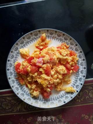 一岁宝宝辅食 西红柿丁炒笨鸡蛋的做法步骤：7