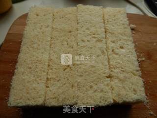 蒜香土司条的做法步骤：3
