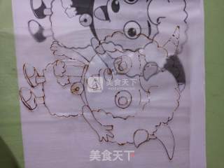 喜羊羊生日蛋糕的做法步骤：11
