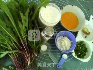 蒸蒲公英丸子的做法步骤：1