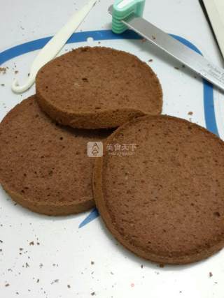 巧克力镜面淋面蛋糕的做法步骤：8