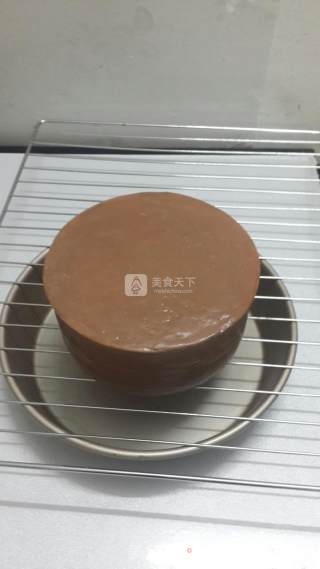巧克力镜面淋面蛋糕的做法步骤：22