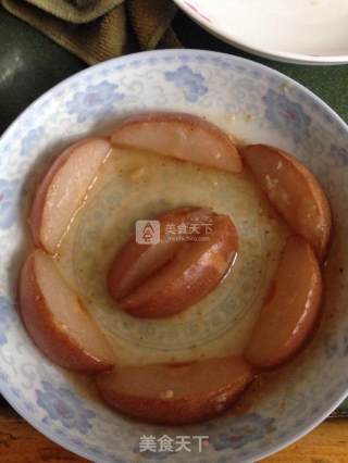 雪梨蒸冰糖的做法步骤：3