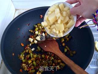 豆角土豆肉末米线的做法步骤：13