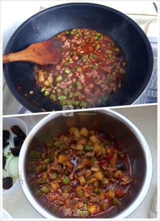 豆角土豆肉末米线的做法步骤：20