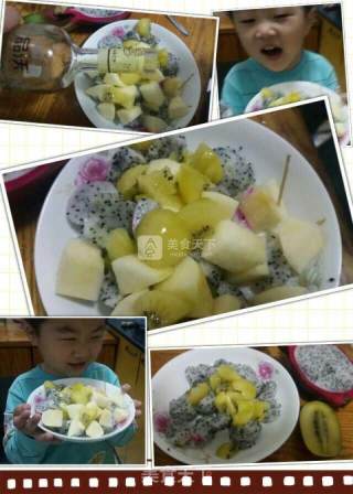 核桃油水果沙拉大全的做法步骤：3