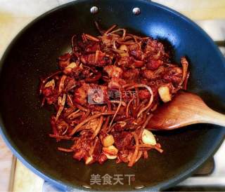 茶树菇烧排骨的做法步骤：4