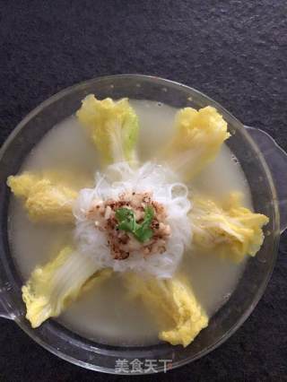 鲜嫩的上汤娃娃菜的做法步骤：4