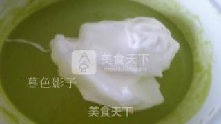 菜汁恐龙蛋糕的做法步骤：6