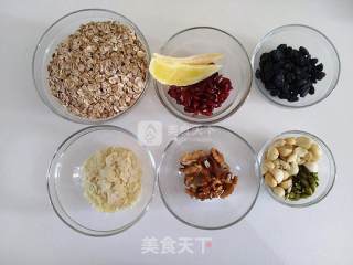 格兰诺拉麦片-Homemade Granola的做法步骤：1
