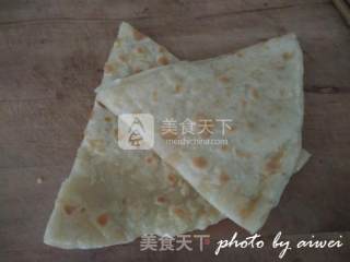 韭菜鸡蛋炒脆饼的做法步骤：2