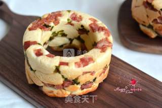 培根香葱面包圈的做法步骤：17