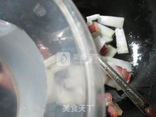 腊肉烩冬瓜的做法步骤：4
