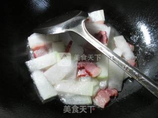 腊肉烩冬瓜的做法步骤：5
