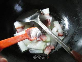 腊肉烩冬瓜的做法步骤：6