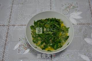 薄荷炒蛋的做法步骤：2