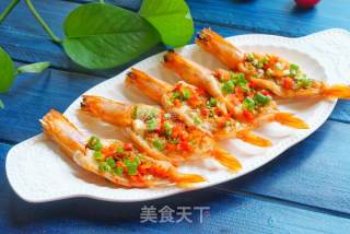 蒜蓉烤虾的做法步骤：7
