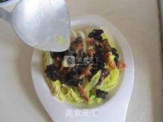 虾仁木耳娃娃菜的做法步骤：9