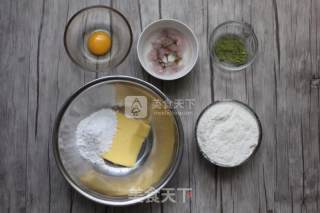 樱花抹茶饼干的做法步骤：1