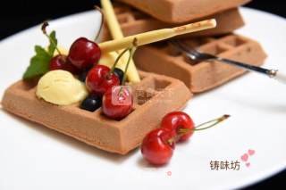 【巧克力华夫饼】的做法步骤：12