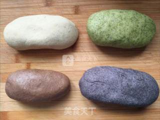 花式馒头#山竹，猕猴桃#的做法步骤：2