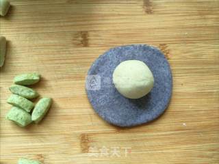 花式馒头#山竹，猕猴桃#的做法步骤：4