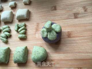 花式馒头#山竹，猕猴桃#的做法步骤：5
