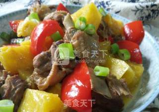 菠萝鸭的做法步骤：12