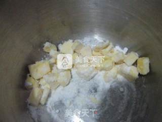 花生酱肉松夹心饼干的做法步骤：2