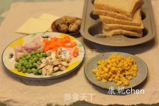 五彩面包杯的做法步骤：1