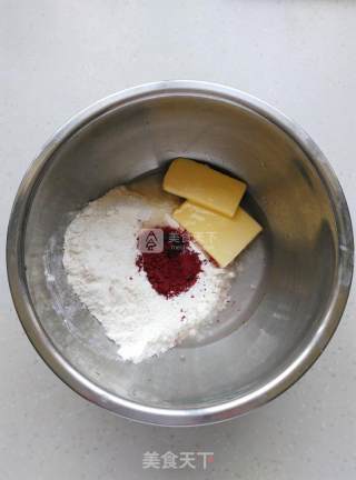 爱心玫瑰小小酥的做法步骤：1