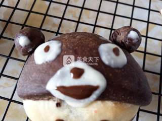 熊本熊 x 凯蒂猫 巧克力餐包的做法步骤：14