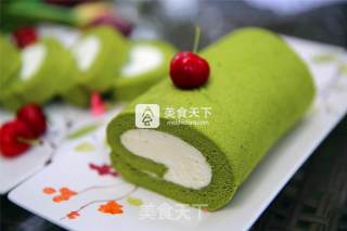 抹茶卷的做法步骤：19