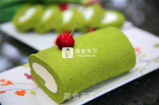 抹茶卷的做法步骤：24